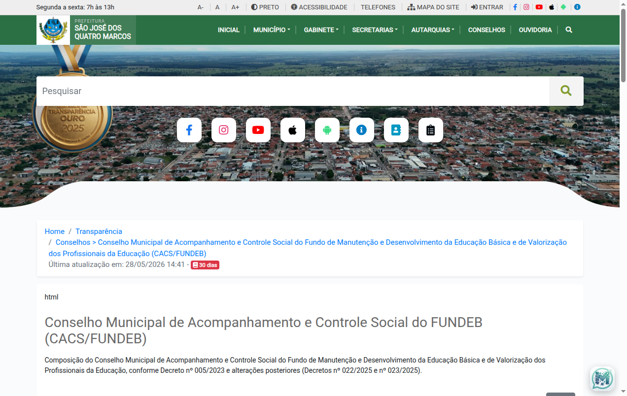 Screenshot de Disponibilidade