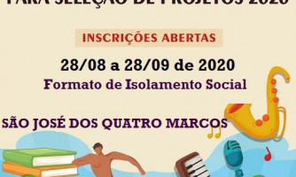 Quatro Marcos lança edital para atender 54 ações de cultura do setor artístico em sistema de isolamento social