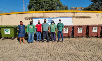 Prefeitura Municipal recebe contêineres do Consórcio Nascentes do Pantanal para Programa de Coleta Seletiva