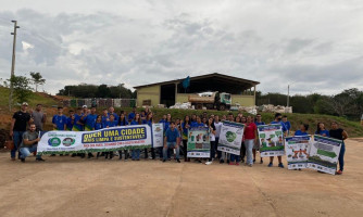 Alunos da Escola Estadual Miguel Barbosa visitam Aterro Sanitário Intermunicipal e Centro de Coleta Seletiva durante a II Semana Municipal do Meio Ambiente