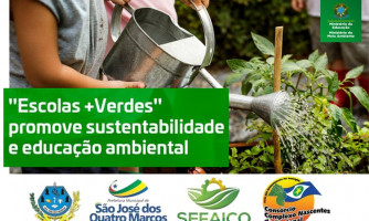Prefeitura Municipal de São José dos Quatro Marcos participa de seleção de projeto do Programa Escolas +Verdes encaminhado pelo Consórcio Nascentes do Pantanal