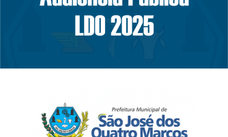Convite para Audiência Pública: Elaboração e Discussão da LDO 2025 em São José dos Quatro Marcos, MT
