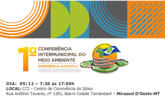 PROGRAMAÇÃO - 1a  CONFERÊNCIA INTERMUNICIPAL DO MEIO AMBIENTE