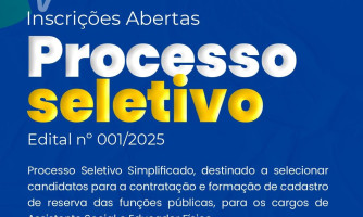 Processo Seletivo Simplificado Assistência Social São José dos Quatro Marcos-MT Edital 001/2025