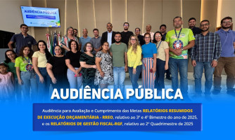 Audiência pública RREO 3º e 4º bimestres 2025 e RGF 2º quadrimestre 2025