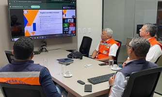 Defesa Civil do Estado reforça alerta de chuvas intensas a coordenadores municipais