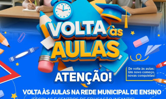 Volta às aulas na rede municipal de ensino de São José dos Quatro Marcos MT
