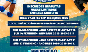 1ª Copa de Vôlei de Quadra Sub14 e Sub17 São José dos Quatro Marcos MT 2026