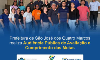 Audiência Pública de Avaliação e Cumprimento das Metas em São José dos Quatro Marcos
