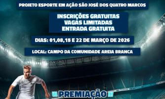 Copa Areia Branca 2026 torneio de futebol de campo inscrições gratuitas