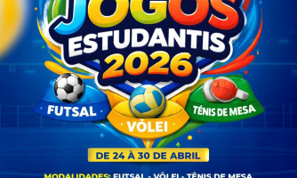 Jogos Estudantis 2026 - Futsal, Vôlei e Tênis de Mesa