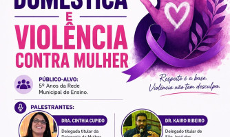 Palestra sobre Violência Doméstica e Violência contra a Mulher para Estudantes da Rede Municipal