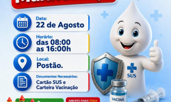 Dia D de Multivacinação em São José dos Quatro Marcos