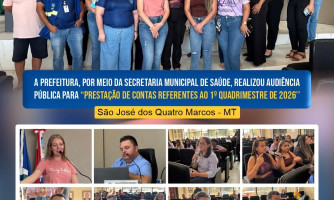 Prefeitura realiza Audiência Pública para prestação de contas do 1º Quadrimestre de 2026