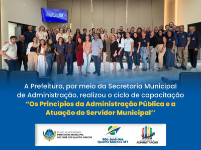 Ciclo de capacitação sobre princípios da administração pública...