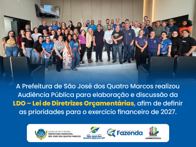 Audiência Pública para elaboração da LDO