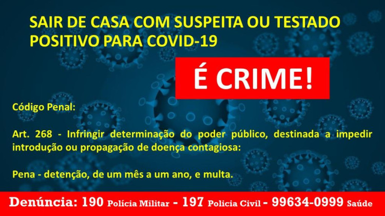 Boletim aponta 247 casos de COVID-19 em Quatro Marcos; desobediência civil pode levar à prisão e multa