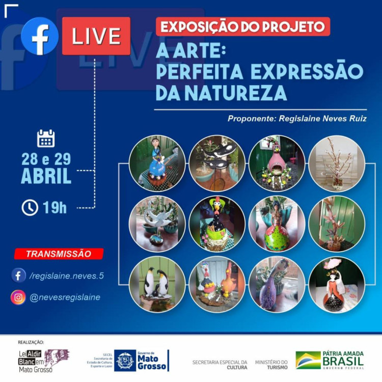 A ARTE: Perfeita expressão da natureza é realizado com sucesso em parceria com a Casa do Artesão de Quatro Marcos
