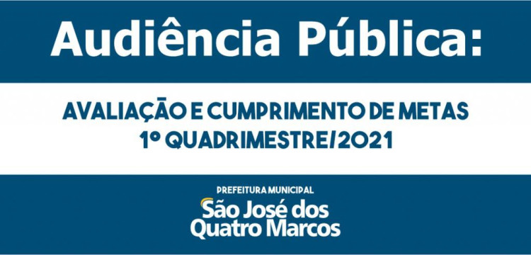 Prefeitura Municipal convida para Audiência Pública virtual