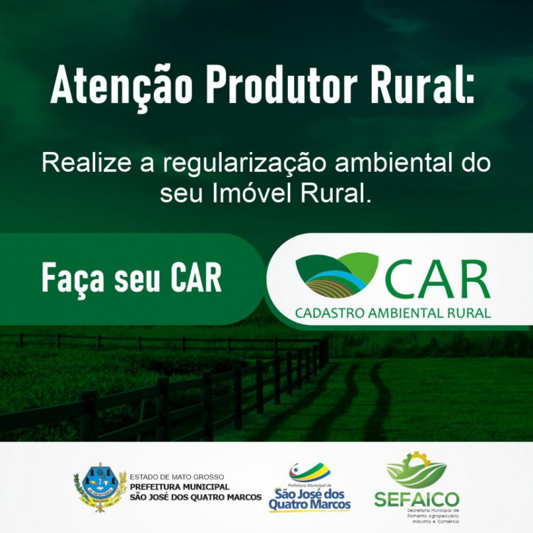 Secretaria de Agricultura inicia divulgação sobre Cadastro Ambiental Rural para produtores rurais