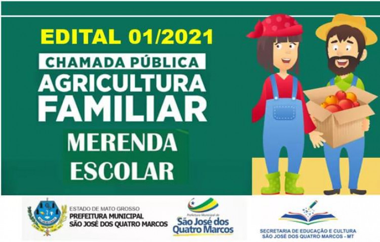 Secretaria de Educação lança Chamada Pública da alimentação escolar para aquisição de produtos da Agricultura Familiar
