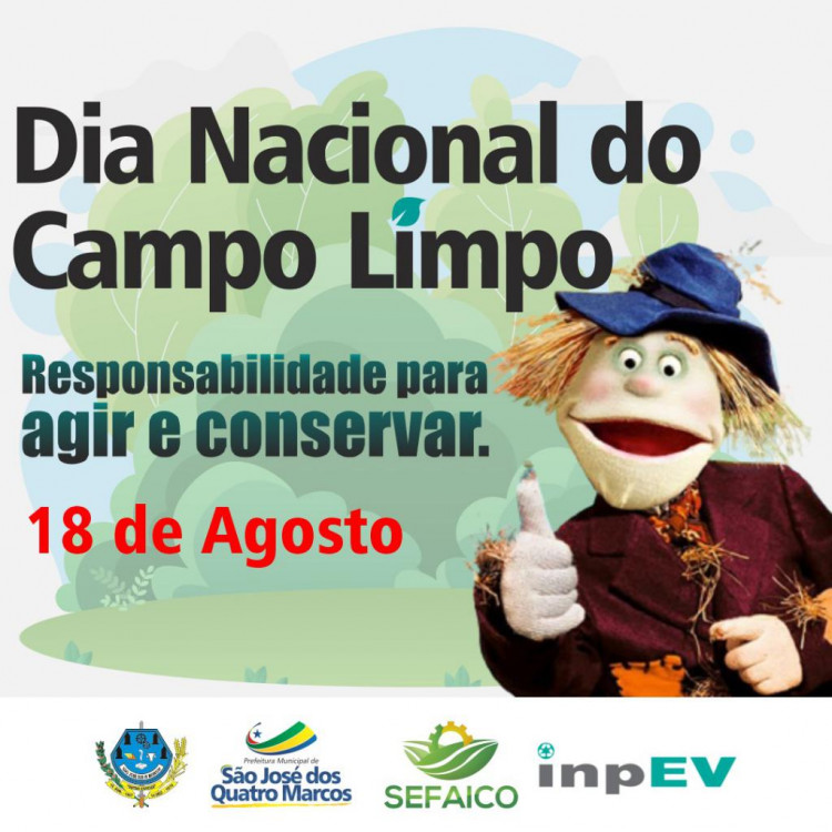 Secretaria Municipal de Agricultura promove ações de Educação Ambiental na 17ª edição do Dia Nacional do Campo Limpo