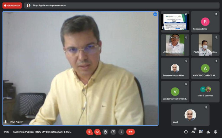 Prefeitura Municipal realiza audiência pública virtual do RREO e do RGF de períodos do Exercício de 2021