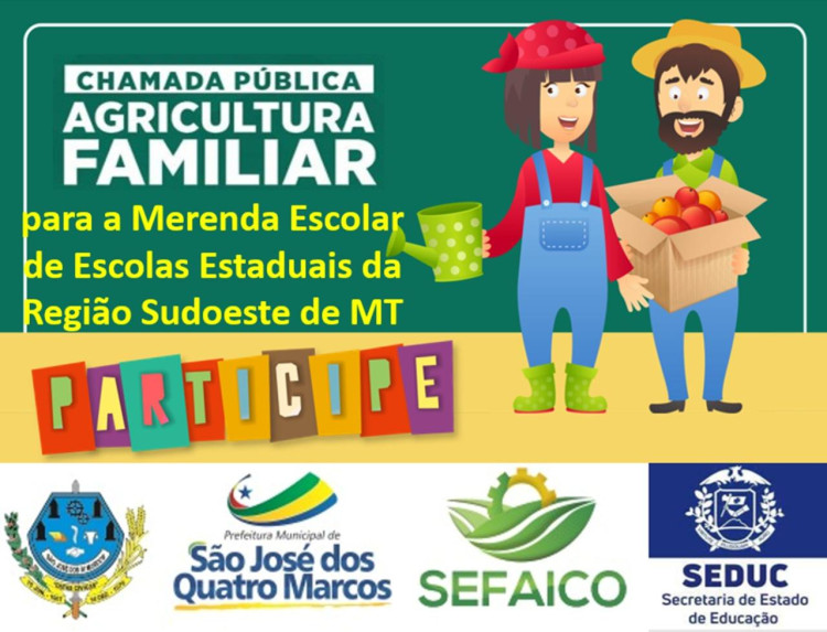 Secretaria de Agricultura elabora projetos de agricultores para a merenda de Escolas Estaduais