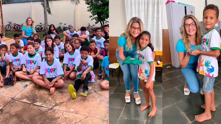 Entrega de Uniformes as Crianças do Serviço de Convivência e Fortalecimento de Vínculo em São José dos Quatro Marcos, MT