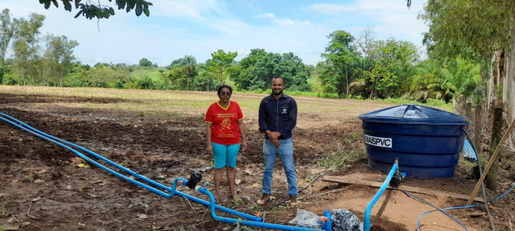 Secretaria de Agricultura instala Kits de Irrigação para projeto de Cultivo de Banana Irrigada na Agricultura Familiar