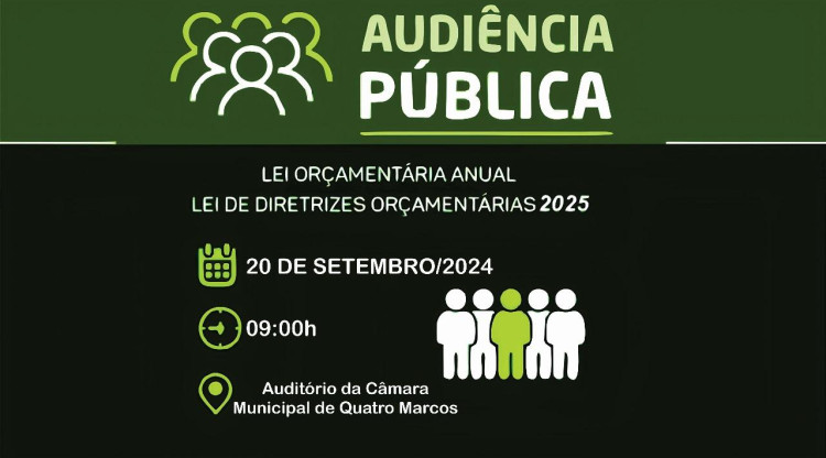 EDITAL DE AUDIÊNCIA PÚBLICA N. 005/2024 L. O. A - LEI ORÇAMENTÁRIA 2025