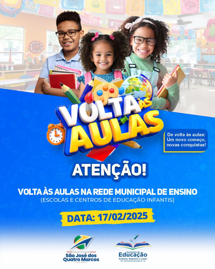 Volta as aulas 17/02