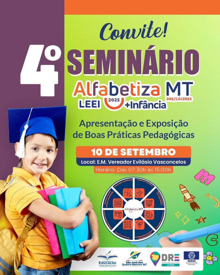 4º Seminário Alfabetiza/MT - Apresentação e Exposição de Boas Práticas Pedagógicas