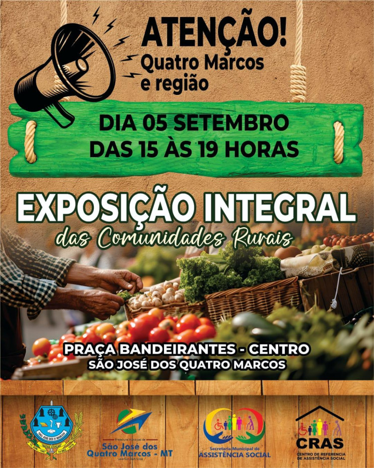Exposição das Comunidades Rurais em São José dos Quatro Marcos 2024