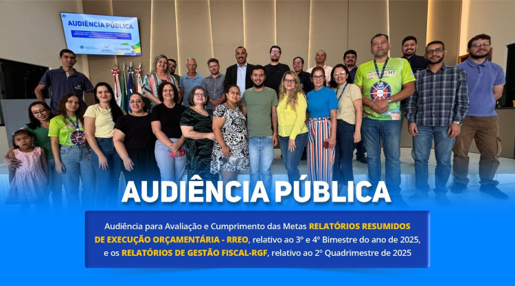 Audiência pública RREO 3º e 4º bimestres 2025 e RGF 2º quadrimestre 2025