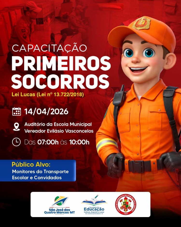 Capacitação Primeiros Socorros para Monitores do Transporte Escolar